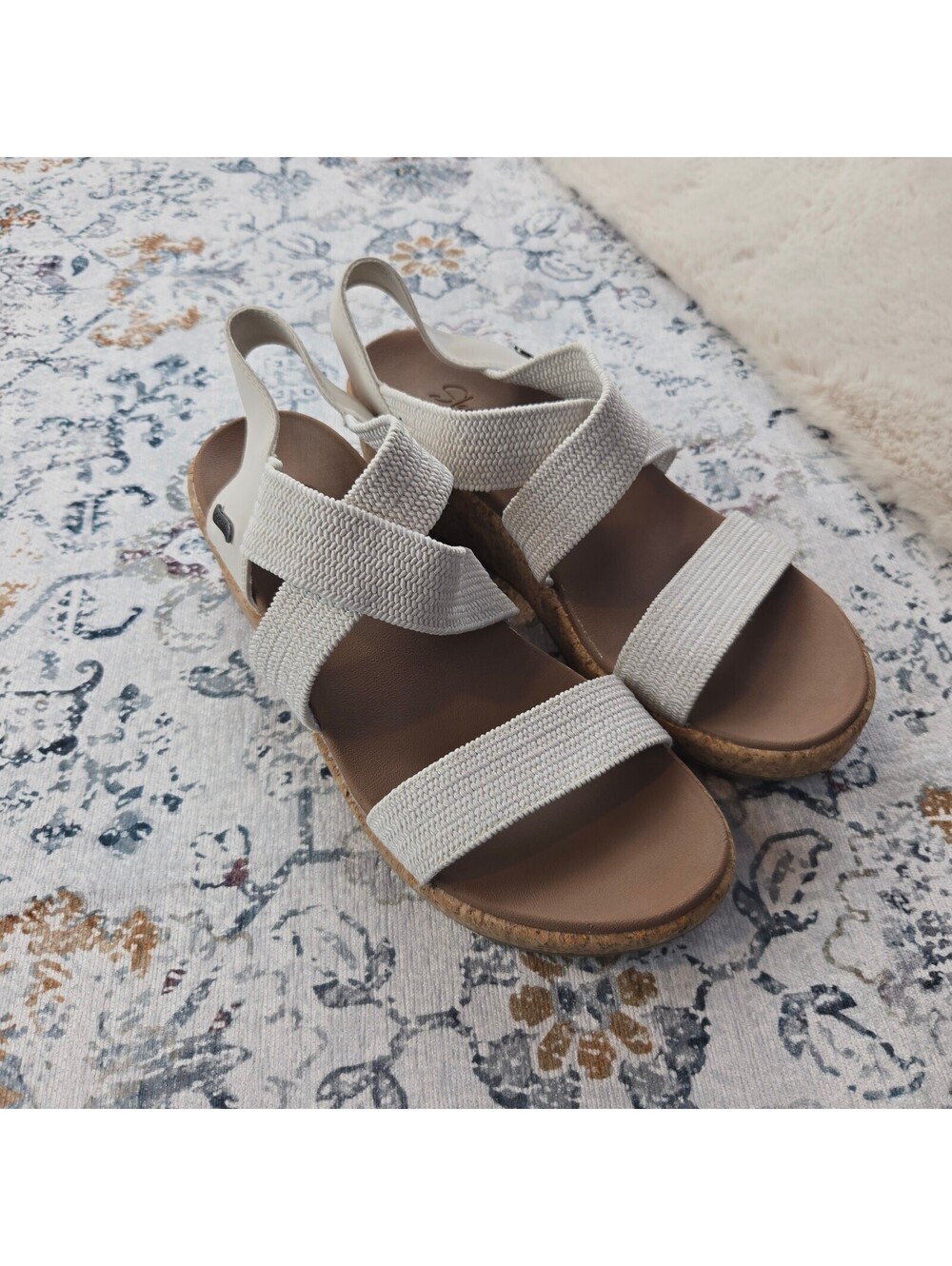 Skechers Arch Fit Beverlee Love Stays Wedge Sandal Women US 10